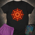 Radiant Geometry Portal Mandala Womens T-Shirt