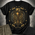 Falcon Flower Of Life Egypt T-Shirt
