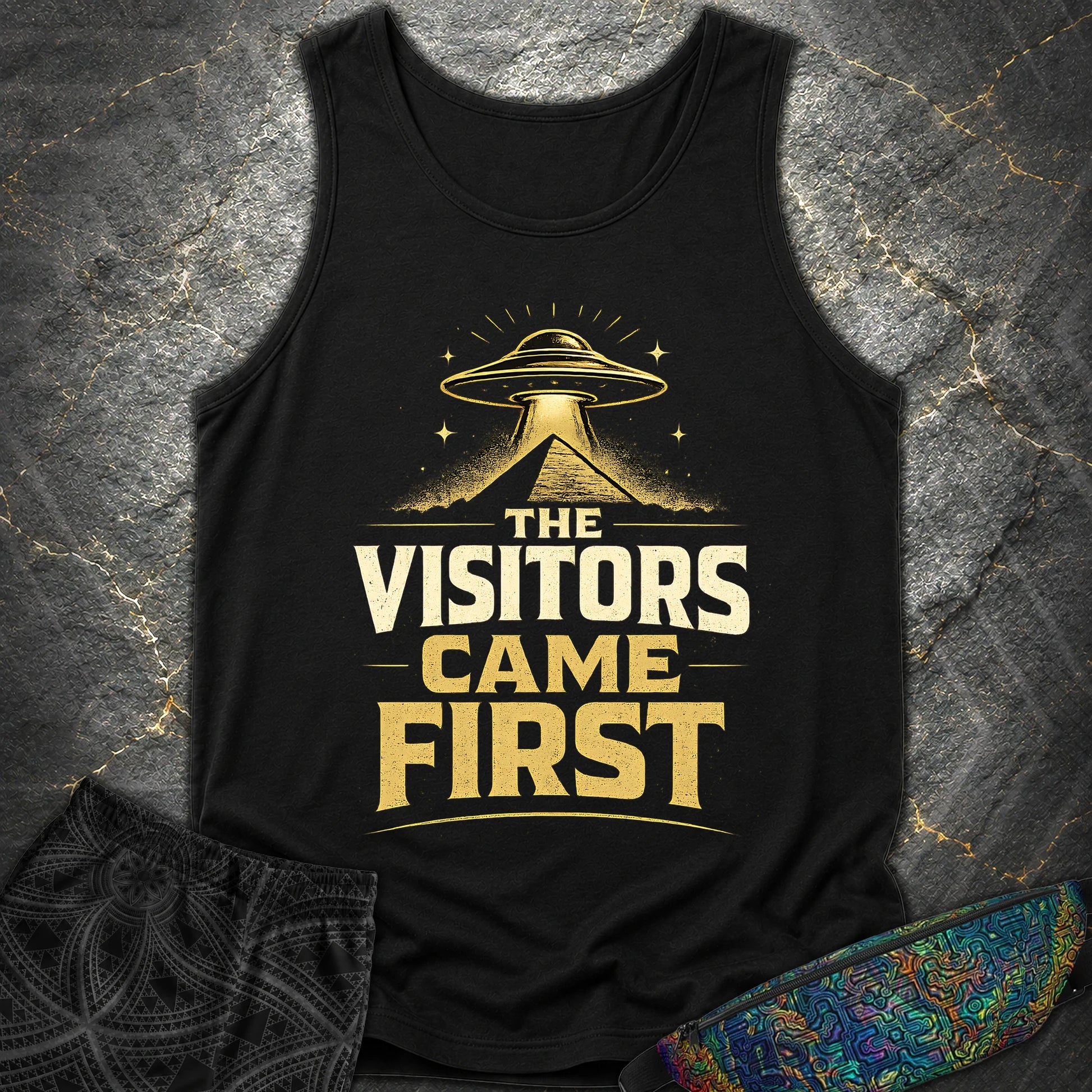The Visitors Come First - The Visitors Come First Comfort Tank Top - Black