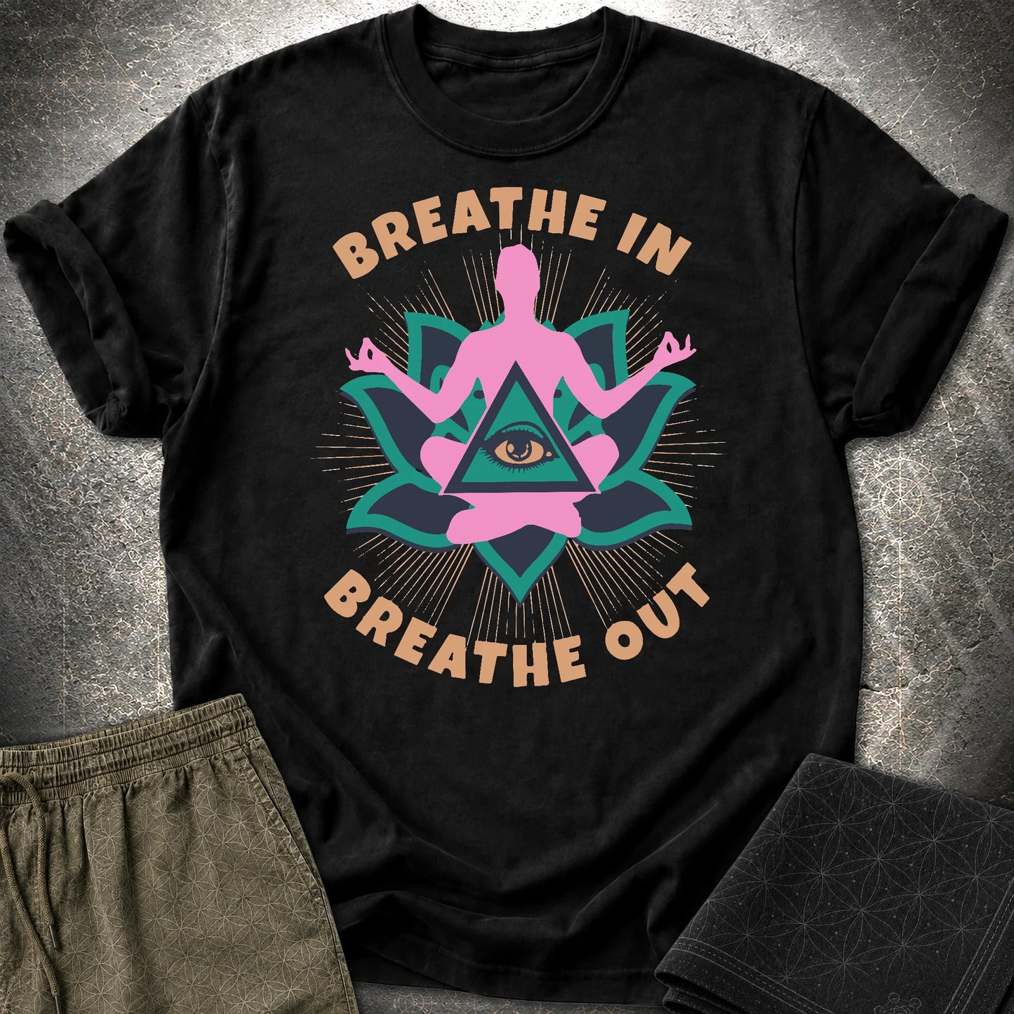 Breathe In Breathe Out T-Shirt - Breathe In Breathe Out T-Shirt - Black