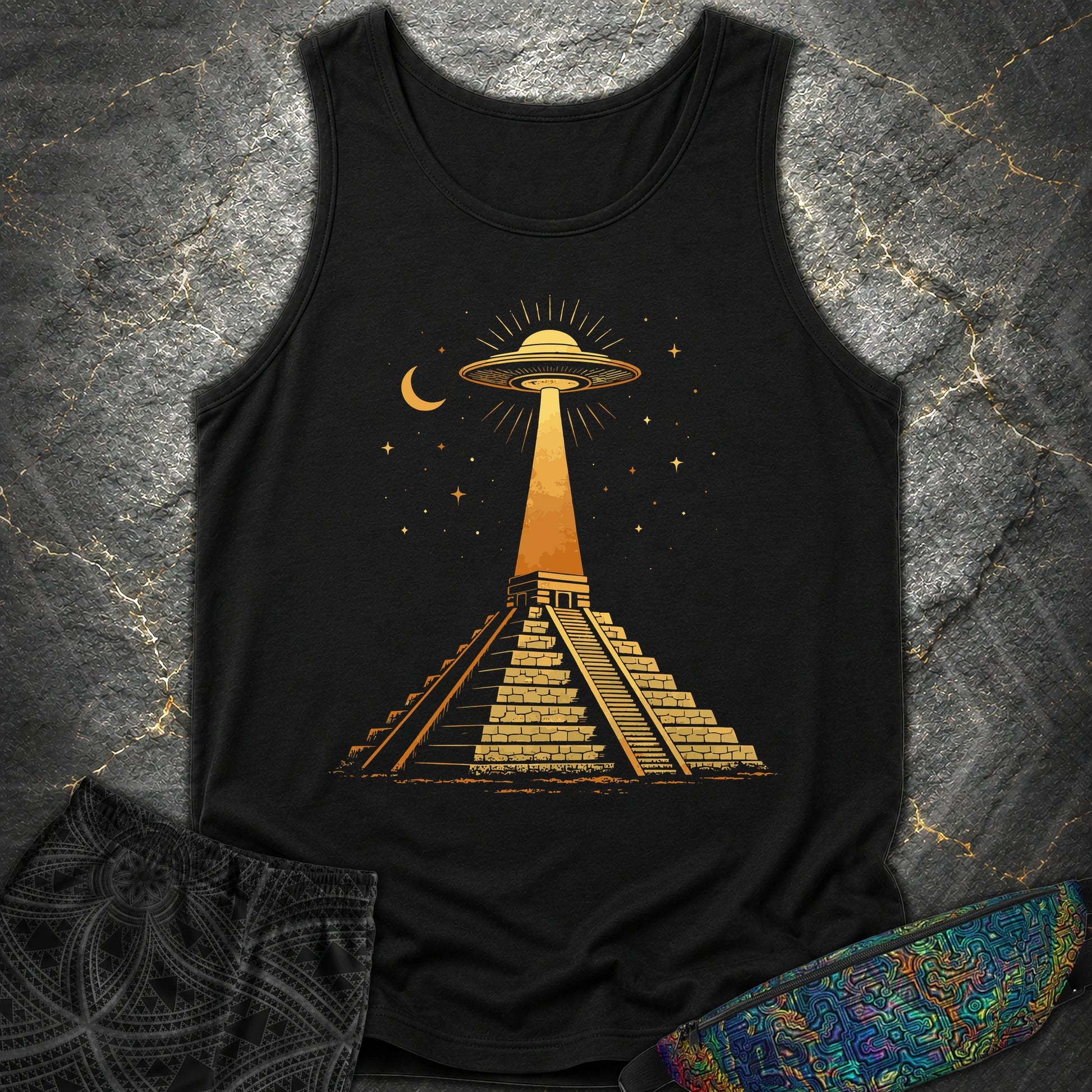 Piramida Majów I UFO - Piramida Majów I UFO Comfort Tank Top - Black
