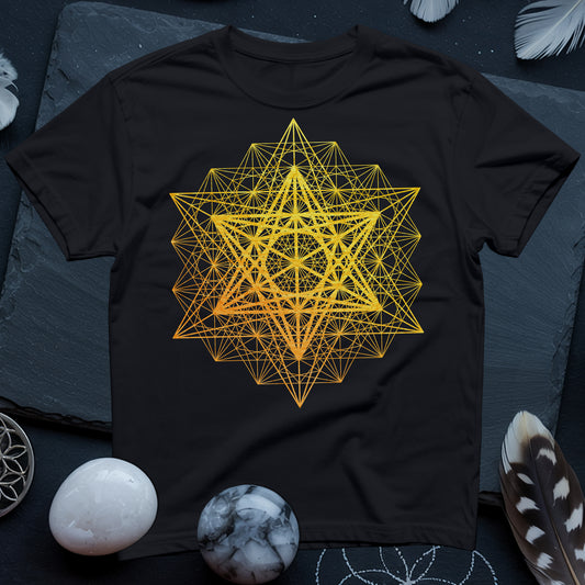 Metatron's Cube Grid T-Shirt