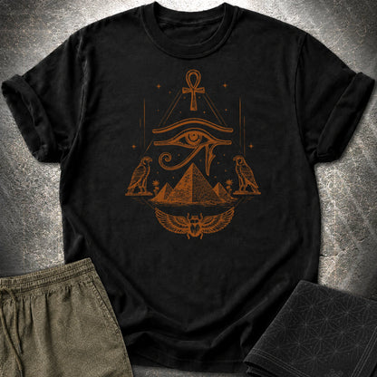 Eye Above the Ancient Pyramids - Eye Above the Ancient Pyramids T-Shirt - Black