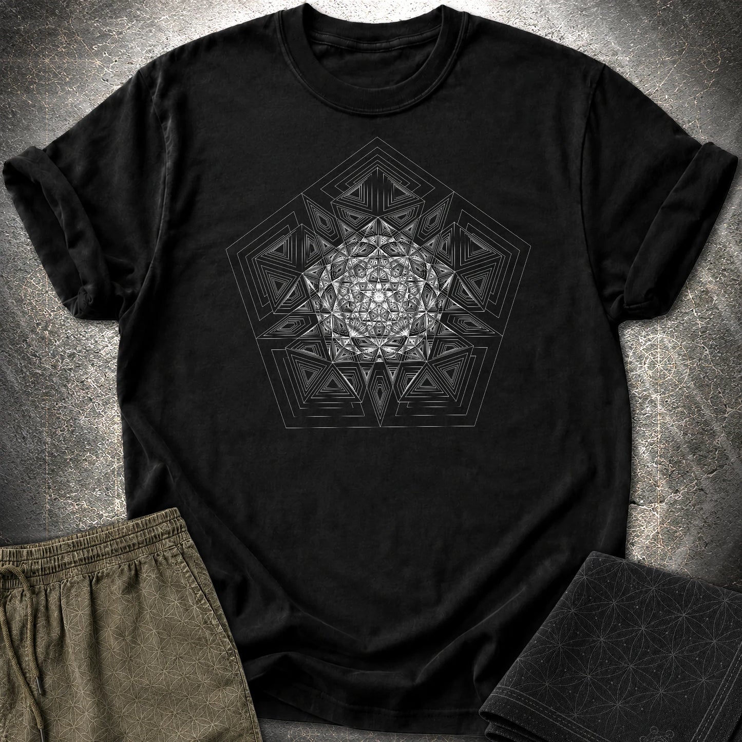 Pentagon Mosaic T-Shirt - Pentagon Mosaic T-Shirt - Black