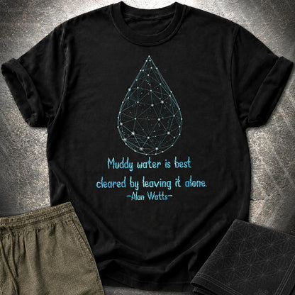 Alan Watts Muddy Water T-Shirt - Alan Watts Muddy Water T-Shirt - Black