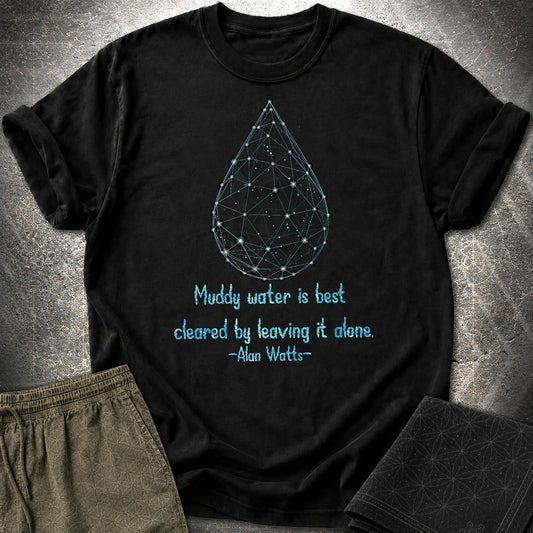 Alan Watts Muddy Water T-Shirt - Alan Watts Muddy Water T-Shirt - Black