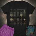 Sacred Geometry Figures Womens T-Shirt