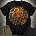 Flower Of Life Snake T-Shirt