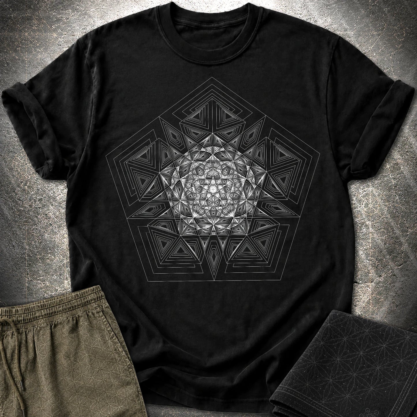 Pentagon Mosaic T-Shirt - Pentagon Mosaic T-Shirt - Black