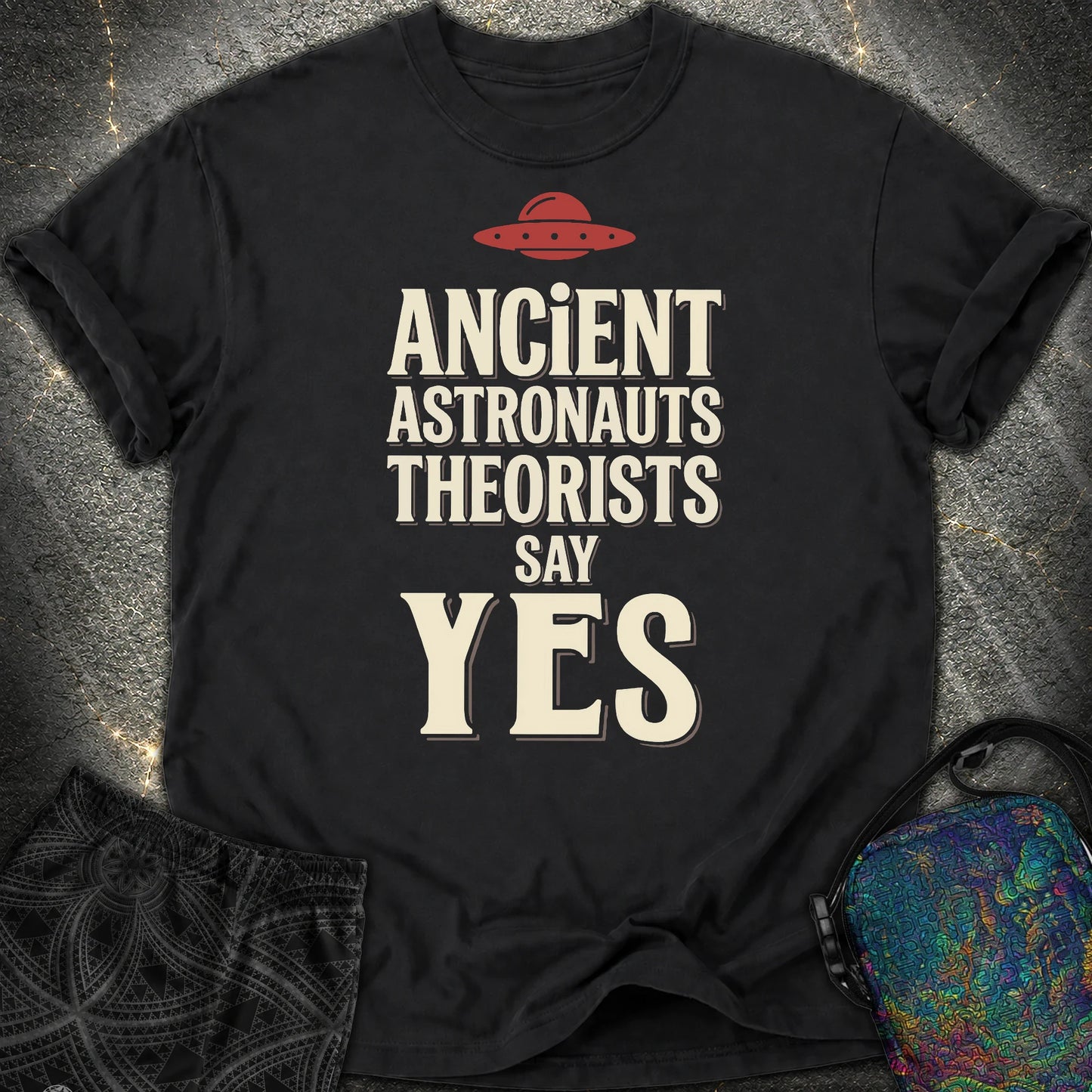 Ancient Astronaut Sey Yes 3 - Ancient Astronaut Sey Yes 3 Comfort T-Shirt - Black