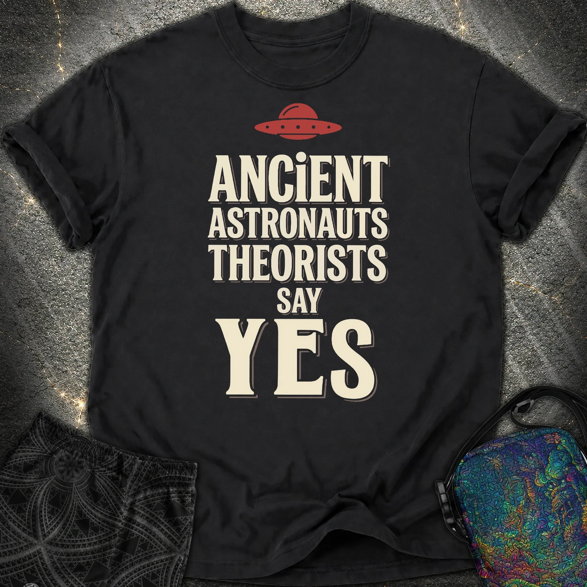 Ancient Astronaut Sey Yes 3 - Ancient Astronaut Sey Yes 3 Comfort T-Shirt - Black