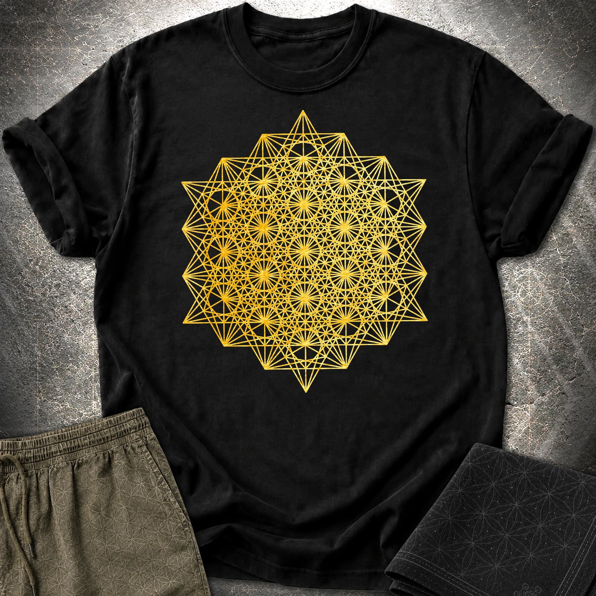 64 Tetrahedron T-Shirt - 64 Tetrahedron T-Shirt - Black