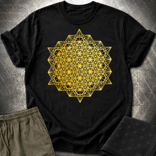 64 Tetrahedron T-Shirt - 64 Tetrahedron T-Shirt - Black