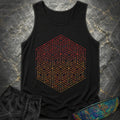 3D Wireframe Cube Comfort Tank Top