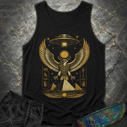 Falcon Guardian Beneath the Starship - Falcon Guardian Beneath the Starship Comfort Tank Top - Black