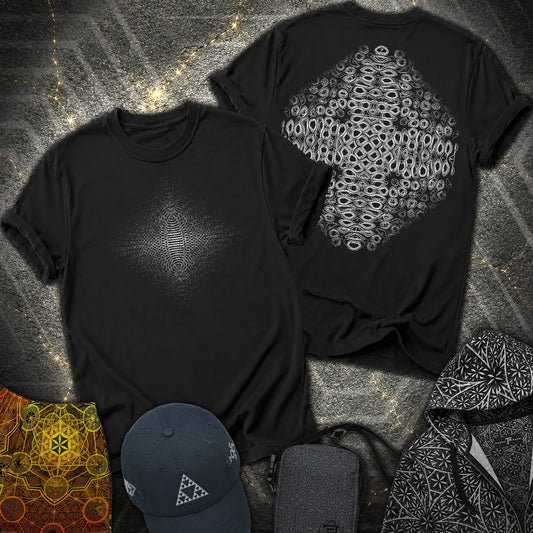 Cymatic Frequency 2 Sided T-Shirt - Cymatic Frequency 2 Sided T-Shirt - Black