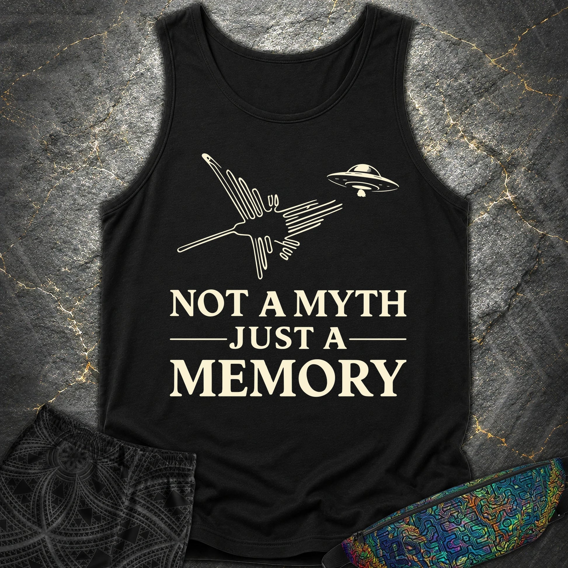 NOT MYTH JUST MEMORY - NOT MYTH JUST MEMORY Comfort Tank Top - Black