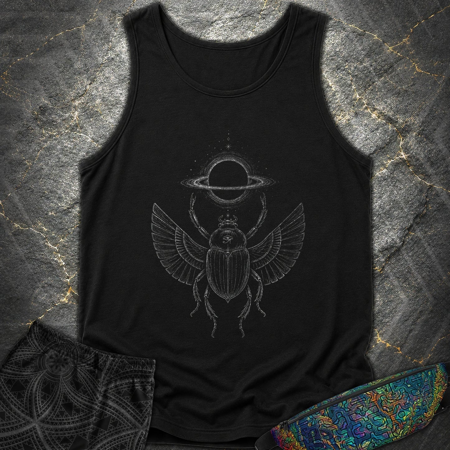 Void Scarab - Void Scarab Comfort Tank Top - Black