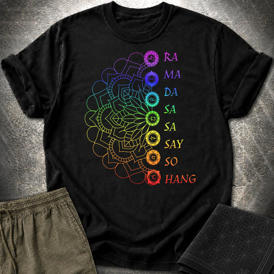 Mandala Mantra T-Shirt - Mandala Mantra T-Shirt - Black