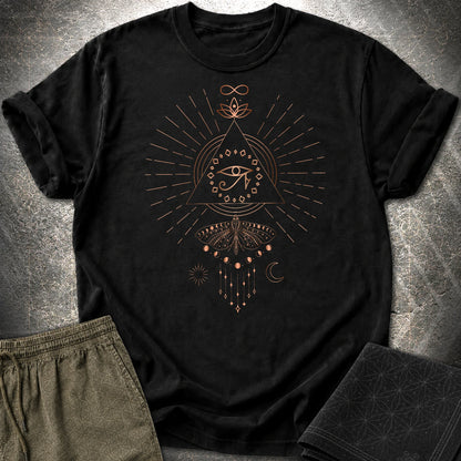 Ra Mystical Moth T-Shirt - Ra Mystical Moth T-Shirt - Black