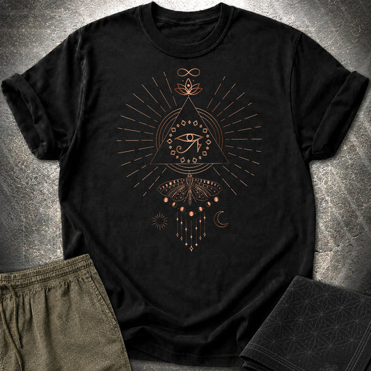 Ra Mystical Moth T-Shirt - Ra Mystical Moth T-Shirt - Black