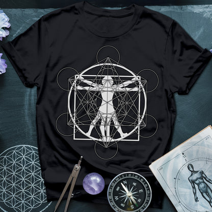 Vitruvian Man Metatron T-Shirt