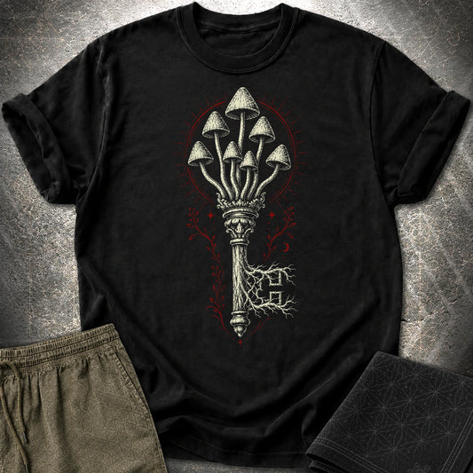 The Mushroom Key - The Mushroom Key T-Shirt - Black