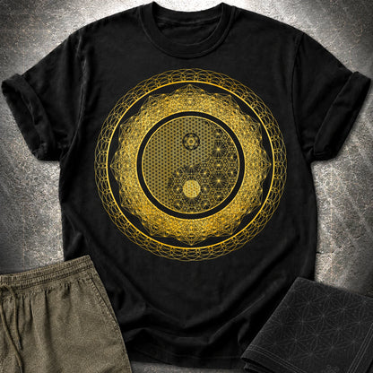 Yin Yang Gold T-Shirt - Yin Yang Gold T-Shirt - Black