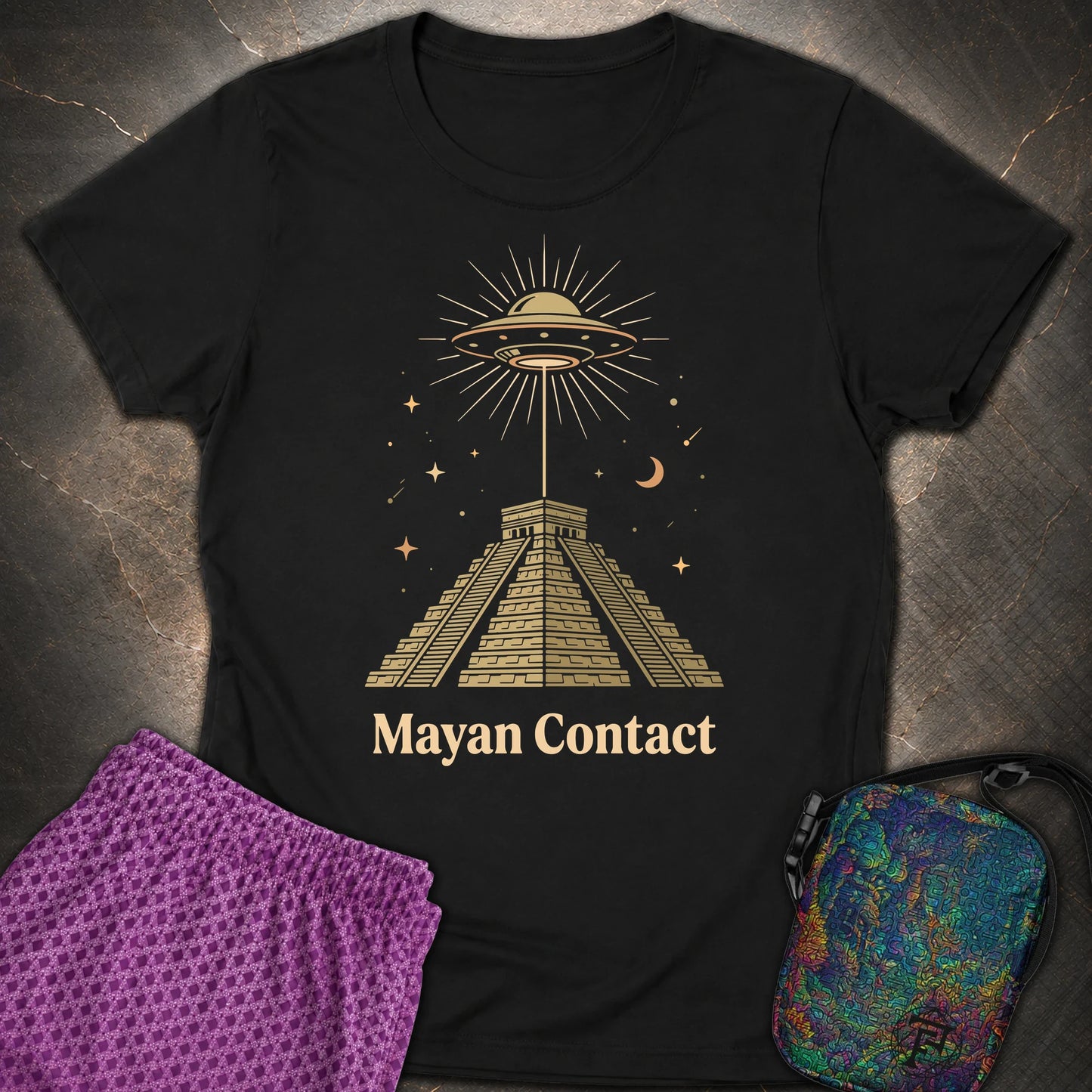 Piramida Majów I UFO 2 - Piramida Majów I UFO 2 Womens T-Shirt - Black