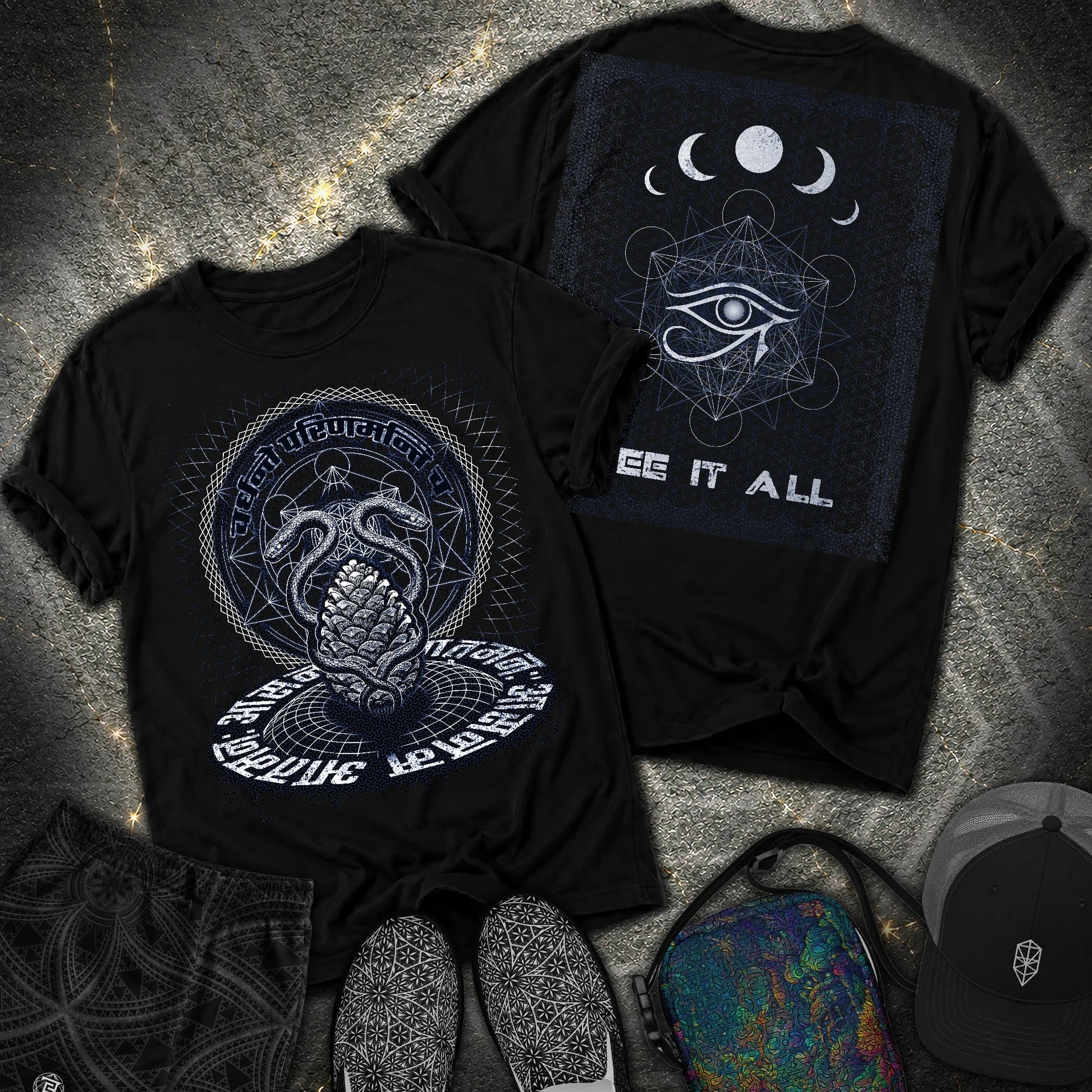 Beyond the Veil Heavyweight 2 Sided Comfort T-Shirt - Beyond the Veil Heavyweight 2 Sided Comfort T-Shirt - Black
