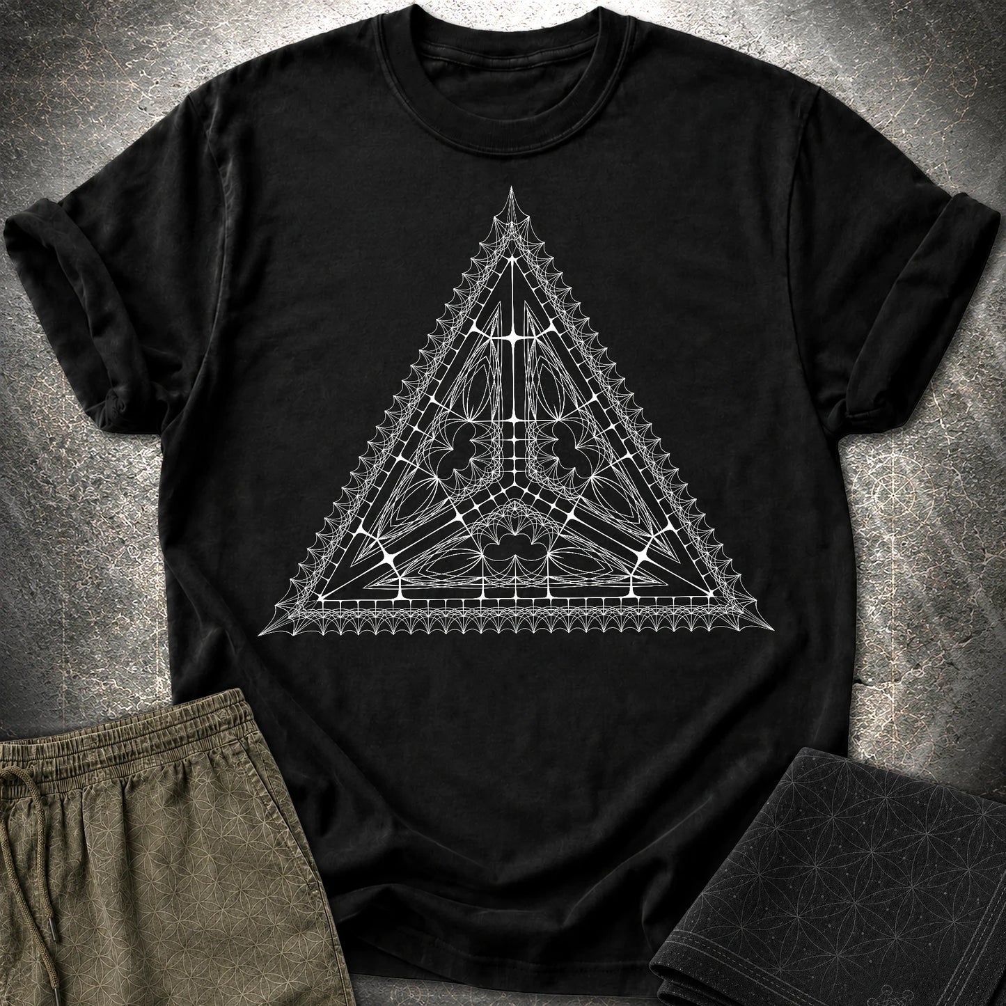 Organic Tetrahedron T-Shirt - Organic Tetrahedron T-Shirt - Black