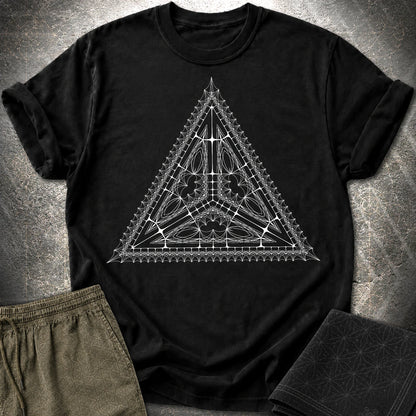 Organic Tetrahedron T-Shirt - Organic Tetrahedron T-Shirt - Black
