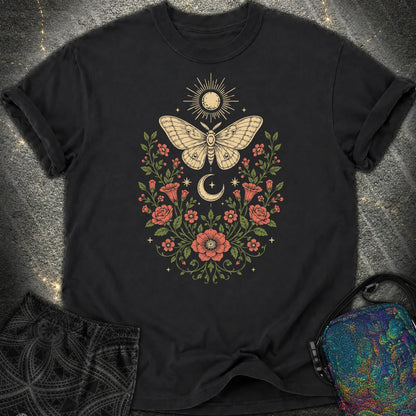 Sun Moon Moth - Sun Moon Moth Comfort T-Shirt - Black