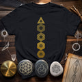 Platonic Solids Sacred Patterns T-Shirt