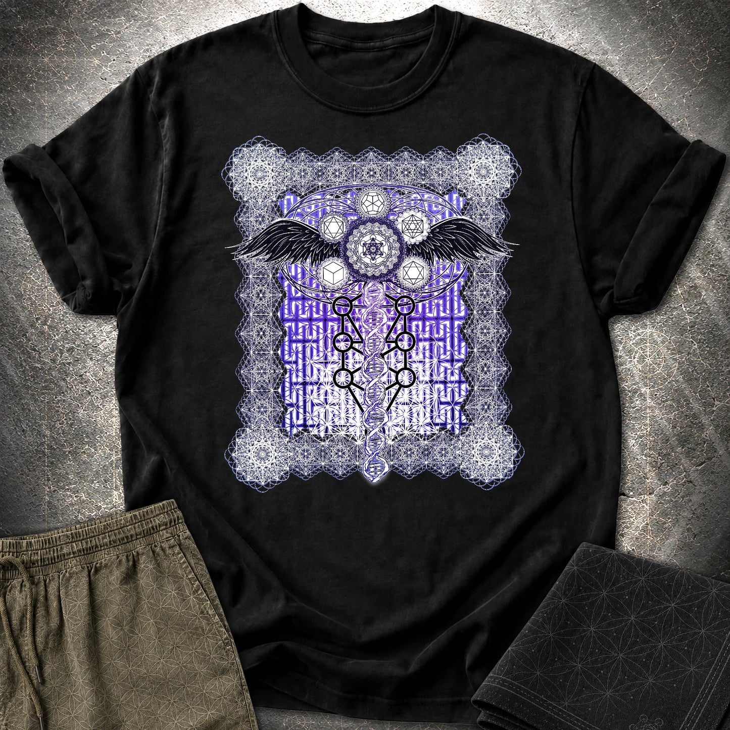 Metatron Ascension T-Shirt - Metatron Ascension T-Shirt - Black