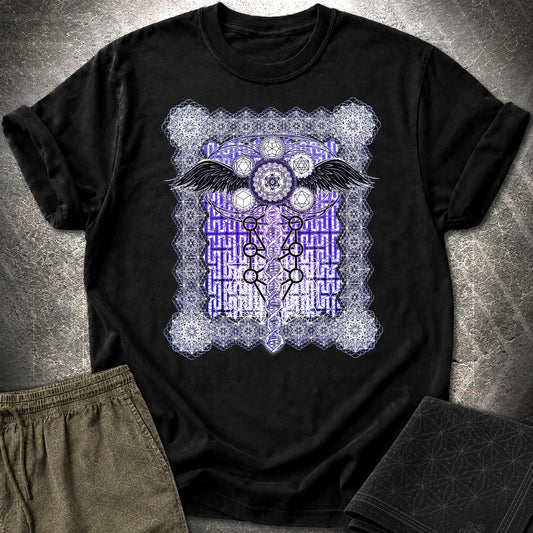 Metatron Ascension T-Shirt - Metatron Ascension T-Shirt - Black