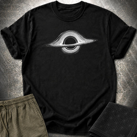 Black Hole T-Shirt, Cosmic Void Graphic Tee, Space Singularity Shirt, Minimal Astronomy Sci Fi Tee - Black Hole T-Shirt, Cosmic Void Graphic Tee, Space Singularity Shirt, Minimal Astronomy Sci Fi Tee - Black