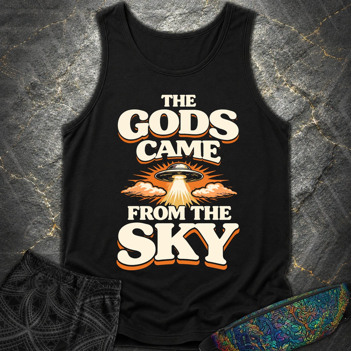 The Gods Came From Sky - The Gods Came From Sky Comfort Tank Top - Black