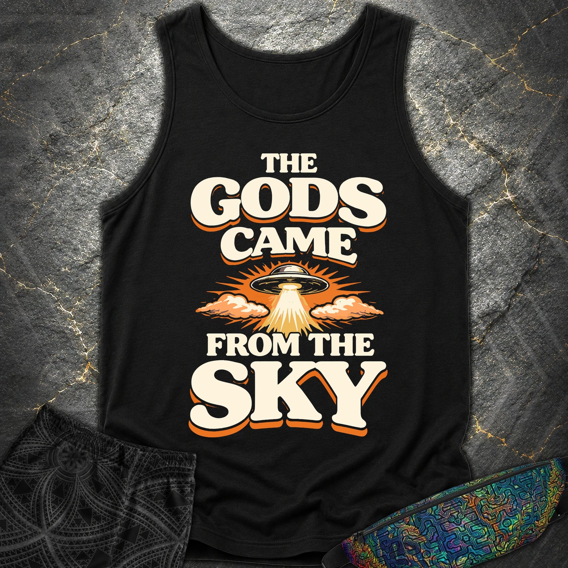 The Gods Came From Sky - The Gods Came From Sky Comfort Tank Top - Black