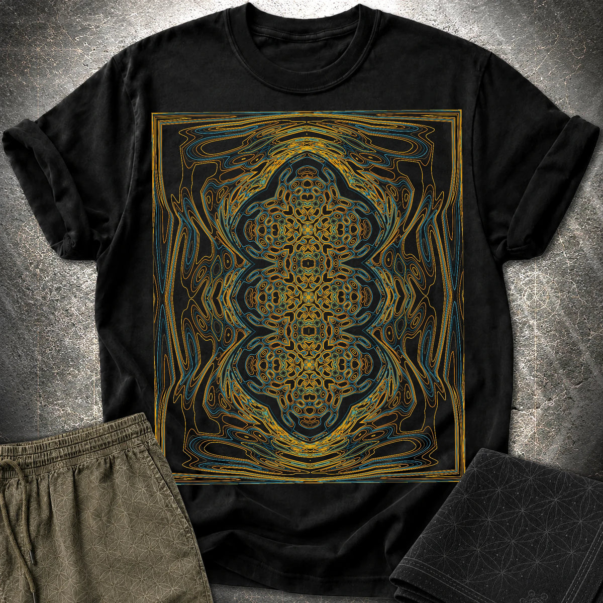 Kaleidoscopic Wave - Kaleidoscopic Wave T-Shirt - Black