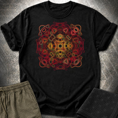Psychedelic Mandala Trippy Hippie Groovy Pattern T-Shirt - Psychedelic Mandala Trippy Hippie Groovy Pattern T-Shirt - Black
