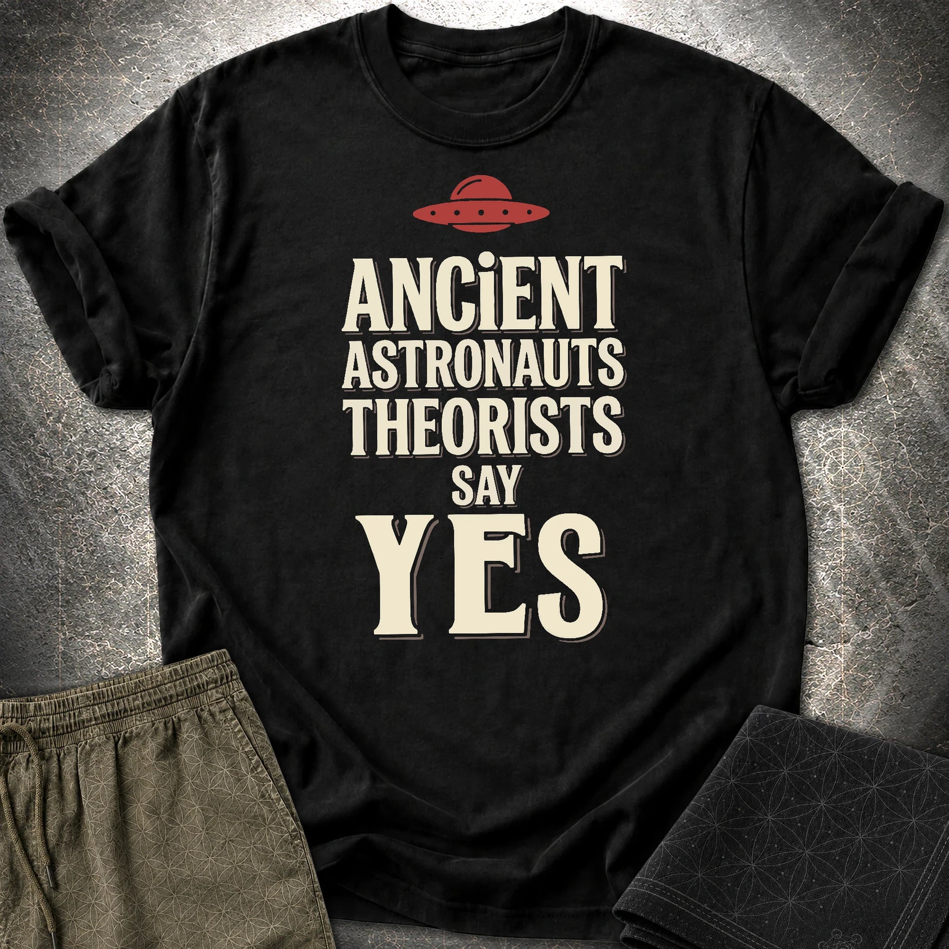 Ancient Astronaut Sey Yes 3 - Ancient Astronaut Sey Yes 3 T-Shirt - Black