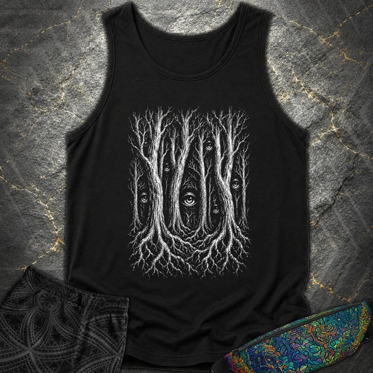Forest Consciousness Watching - Forest Consciousness Watching Comfort Tank Top - Black