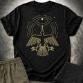 Nazca Bird Geoglyph - Gold T-Shirt