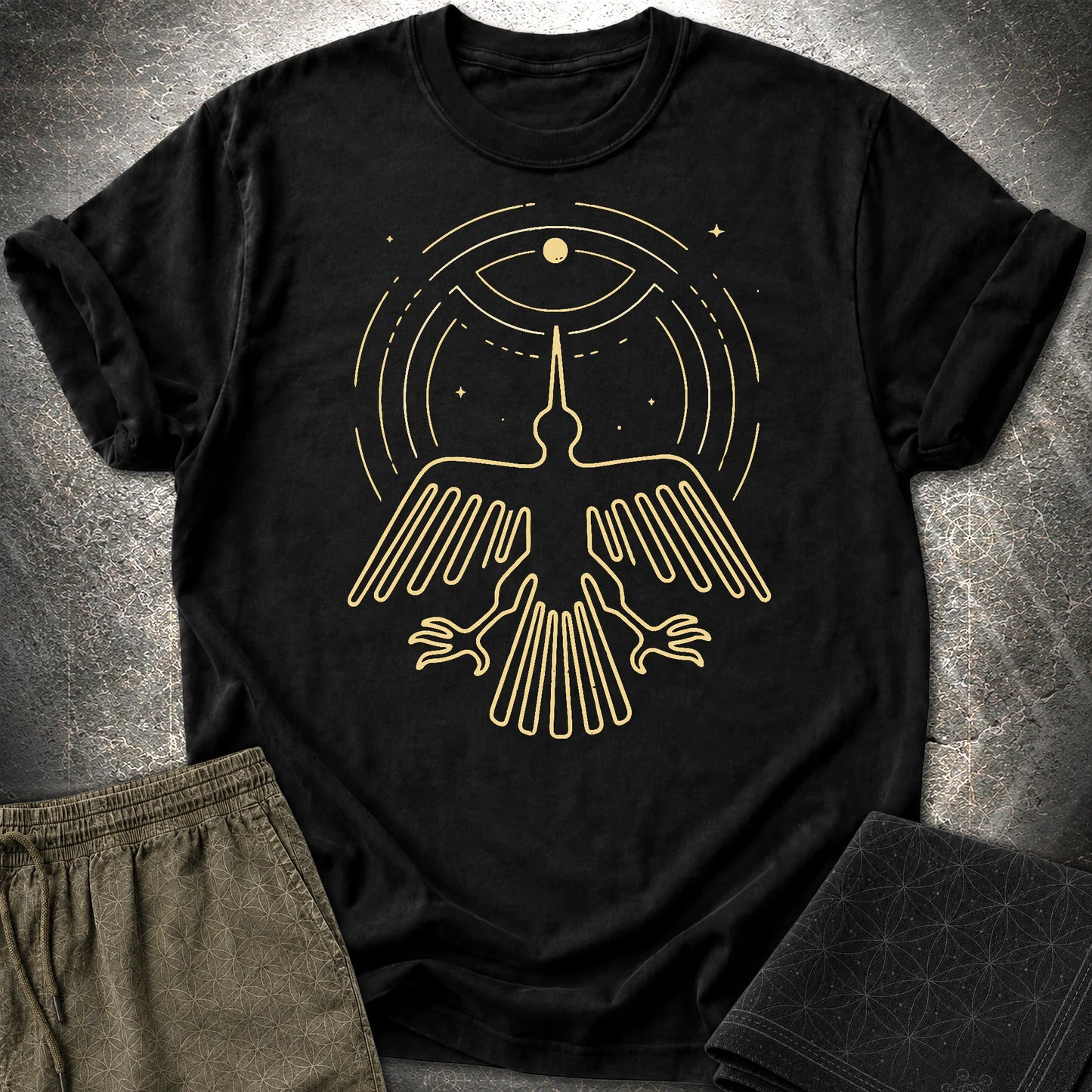 Geoglif Ptaka - Geoglif Ptaka T-Shirt - Black