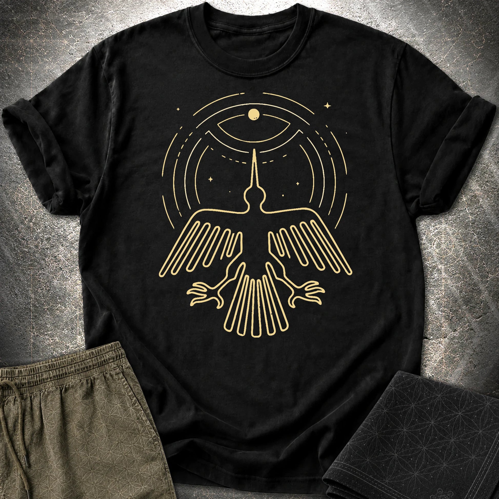 Geoglif Ptaka - Geoglif Ptaka T-Shirt - Black