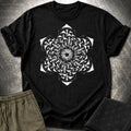 Mushroom Essence T-Shirt, Psychedelic Mushroom Shirt, Sacred Geometry Fungi Graphic Unisex T-Shirt