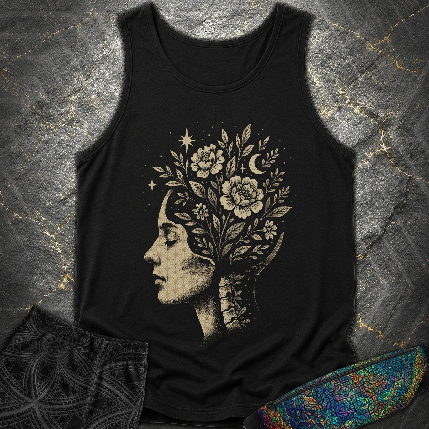 Inner Garden T-Shirt - Inner Garden Comfort Tank Top - Black