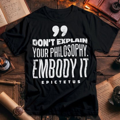 Epictetus Embody Philosophy T-Shirt