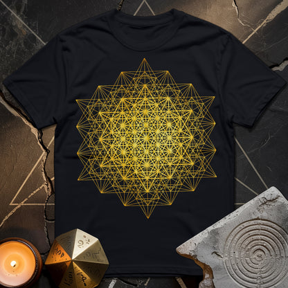 64 Tetrahedron Metatron Grid T-Shirt